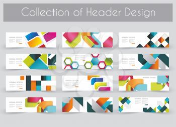 Mega pac kHeader design template set