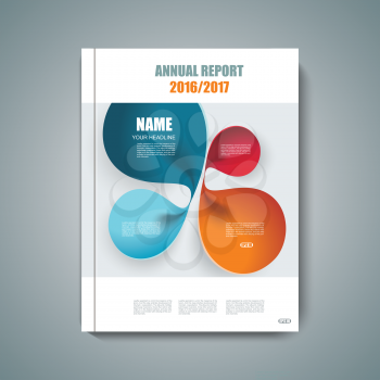 Vector design of  Magazine Cover Annual Report,  Flyer Poster