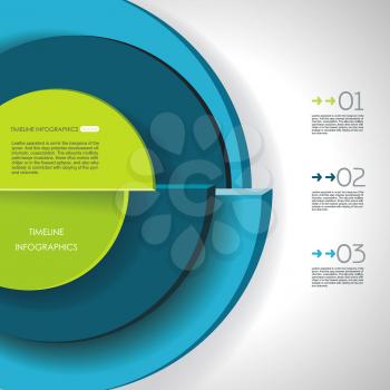 Abstract  segmented circle infographics with options template. Can be used for diagram, data,  step options, banner, web design.