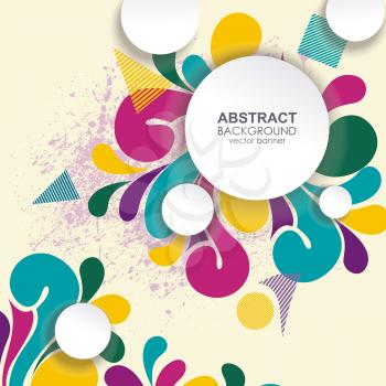 Vector background with abstract shape.