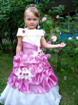 image of little very beautiful girl - princess