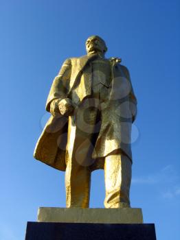 big and light monument to the leader of world proletariat Lenin