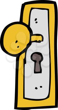 Royalty Free Clipart Image of a Door Knob