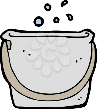 Royalty Free Clipart Image of a Bucket