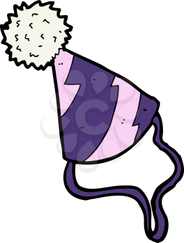 Royalty Free Clipart Image of a Party Hat