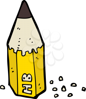 Royalty Free Clipart Image of a Pencil Stub