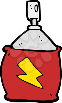 Royalty Free Clipart Image of a Spray Can 
