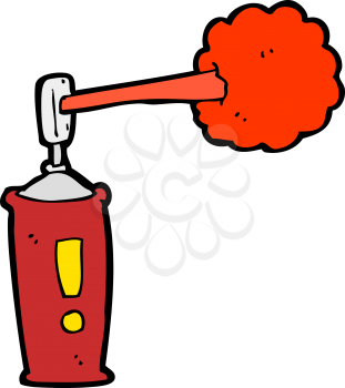 Royalty Free Clipart Image of an Aerosol Spray Can