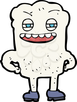 Royalty Free Clipart Image of a Happy Tooth
