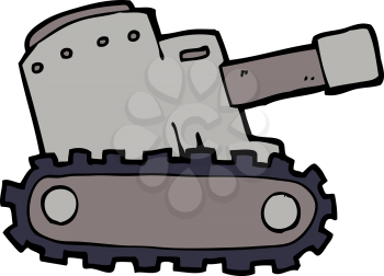 Royalty Free Clipart Image of an Army Tank