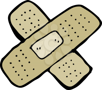 Royalty Free Clipart Image of a bandage