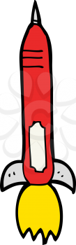 Royalty Free Clipart Image of a Missile