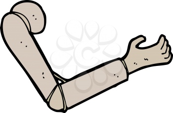 Royalty Free Clipart Image of a Prosthetic Arm