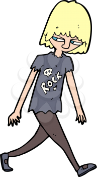 Royalty Free Clipart Image of a Teenager
