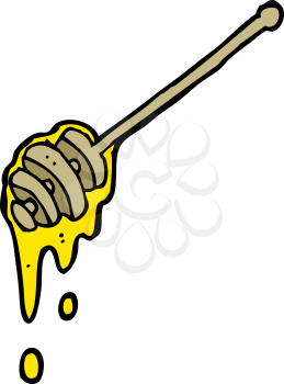 Royalty Free Clipart Image of a Honey Stick