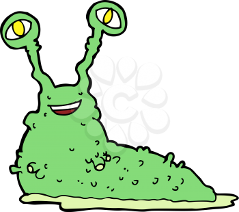 Royalty Free Clipart Image of a slug