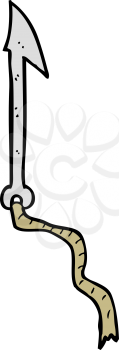 Royalty Free Clipart Image of a Whaling Harpoon