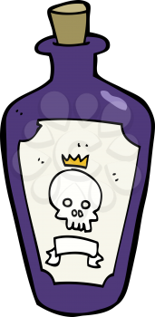 Royalty Free Clipart Image of a Deadly Potion