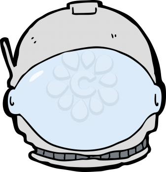 Royalty Free Clipart Image of an Astronaut Helmet
