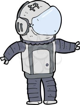 Royalty Free Clipart Image of a Spaceman