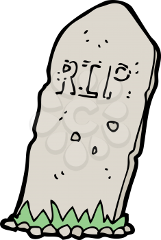 Royalty Free Clipart Image of a Headstone