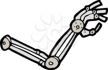 Royalty Free Clipart Image of a Robotic Arm