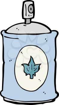 Royalty Free Clipart Image of a Aerosol Spray Can