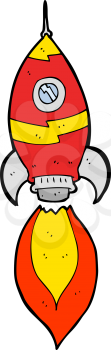Royalty Free Clipart Image of a Spaceship