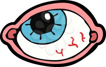 Royalty Free Clipart Image of an Eyeball