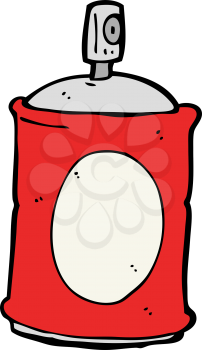 Royalty Free Clipart Image of a Spray Can