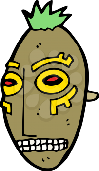 Royalty Free Clipart Image of a Mask