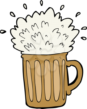 Royalty Free Clipart Image of a Beer