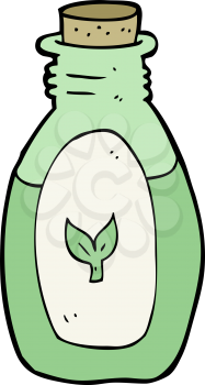 Royalty Free Clipart Image of a Bottle of Lotion