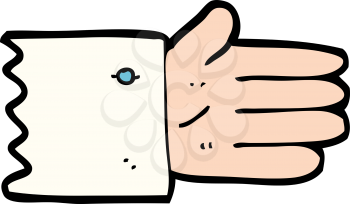 Royalty Free Clipart Image of a Hand Symbol
