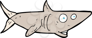 Royalty Free Clipart Image of a Shark