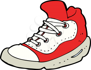 Royalty Free Clipart Image of a Sneaker