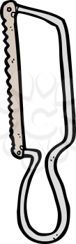 Royalty Free Clipart Image of a Hacksaw