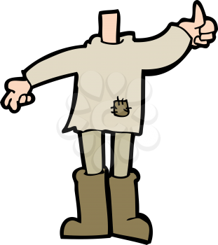 Royalty Free Clipart Image of a Poor Person
