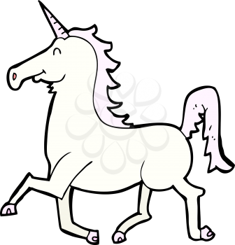 Royalty Free Clipart Image of a Unicorn