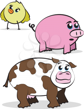 Cute Farm Animals Cartoons