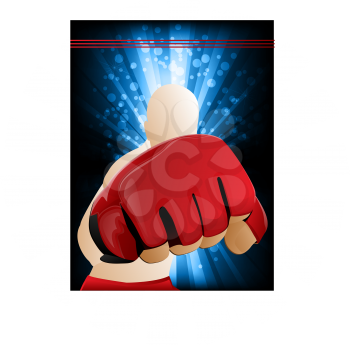 illustration of a mixed martial arts punch