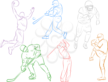 various sports athlete icons