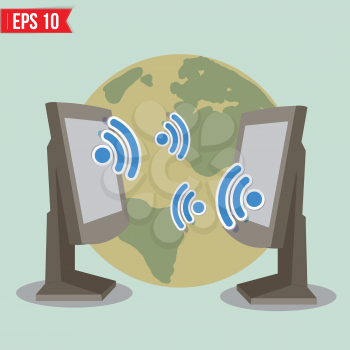 Wireless communication - Vector illustration - EPS10