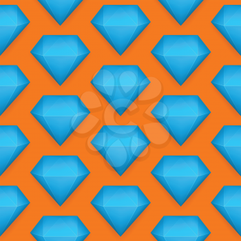Vector shiny diamond seamless pattern eps 10