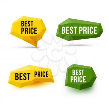 Best price signs. Best price symbols. Emblem labels. Vector