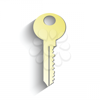 colorful illustration with gold key for your design