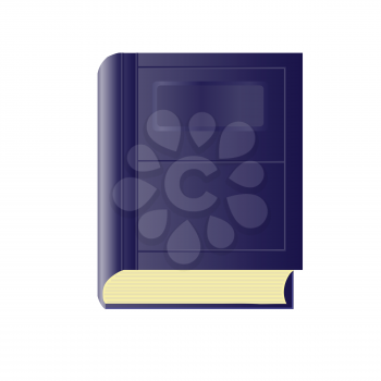 colorful illustration with  blue book for your design