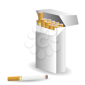 colorful illustration with cigarettes  for your design