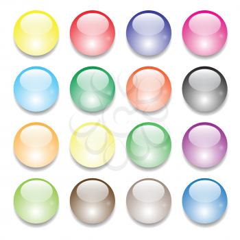 colorful illustration with set of balls for your design