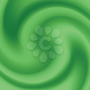  illustration with abstract green wave background